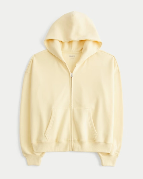 Hollister Feel Good Easy Zip-Up Hoodie