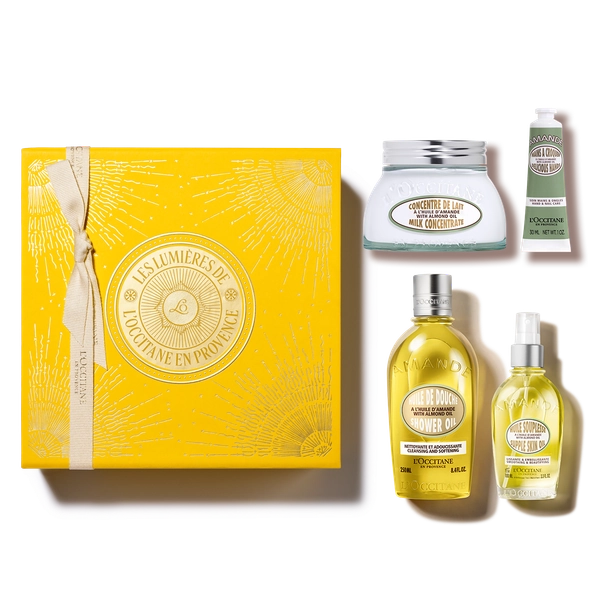 Coffret Routine Soins Corps Amande Premium