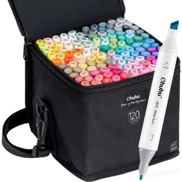 Ohuhu Honolulu B 320 Colours Dual Tip Alcohol Art Markers
