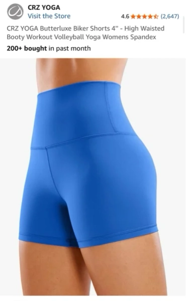 Yogalicious Women's High Waist Bike Shorts, Green, XS
