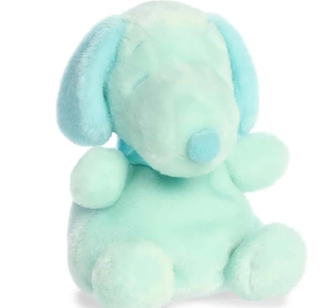 Aurora Palm Pals Peanuts Snoopy Spring Teal Plush Toy