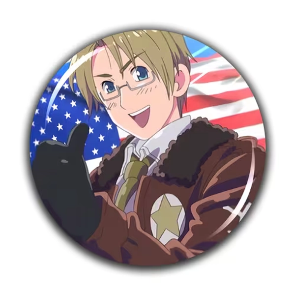 2d flat 2d flat brooch 1pc casual anime cartoon badge mens - Temu