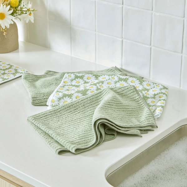 Daisy Microfibre Kitchen Towel Set of 3