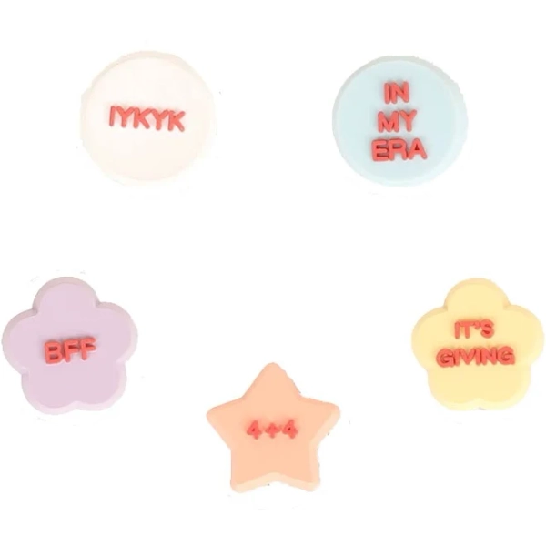Crocs Conversation Shapes Jibbitz 5-Pack Shoe Charms