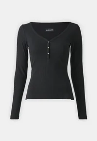 Topper langermet - black