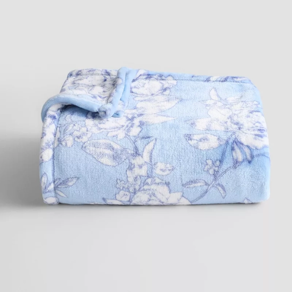 The Big One® Oversized Supersoft Plush Throw Blanket, Floral Sketch