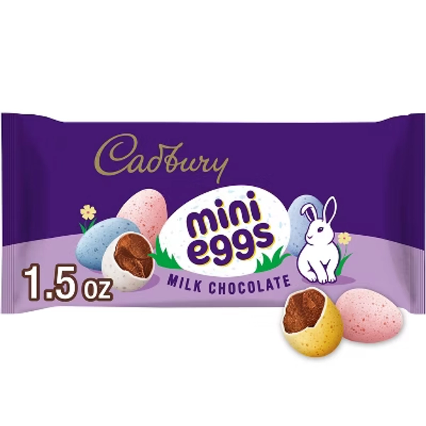 Cadbury Mini Eggs Milk Chocolate Easter Candy Basket Stuffers - 1.5oz