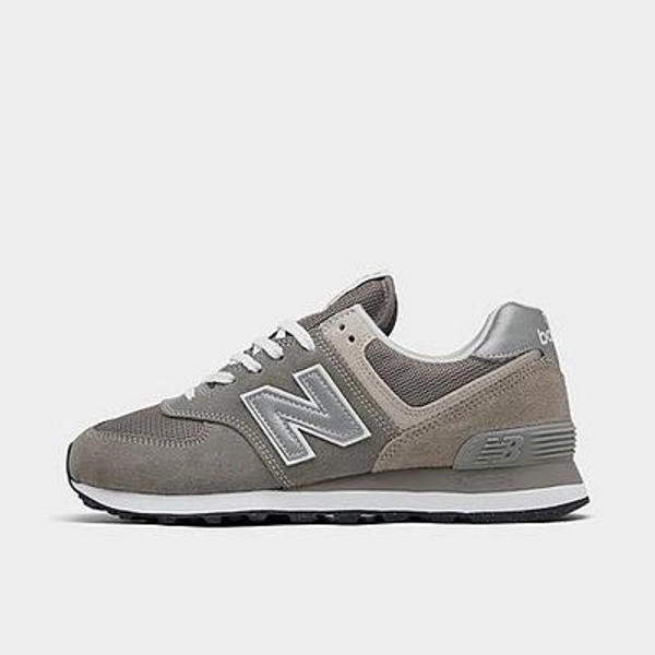 New Balance Women's 574 Casual Shoes in Grey/White Size: 5.5