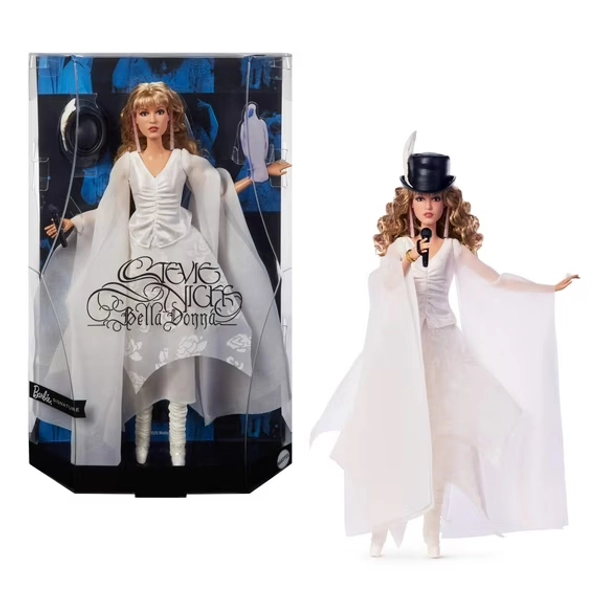Barbie Signature Stevie Nicks Bella Donna Collector Doll with Flowing White Dress & Accessories