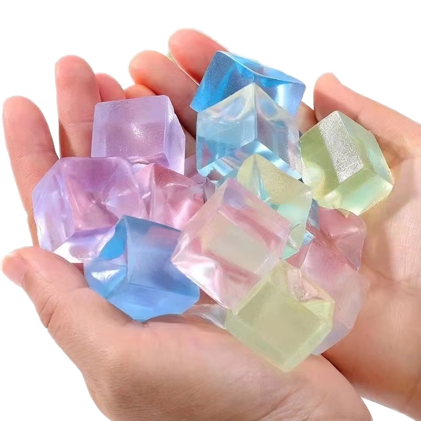Brighten Factory Direct Mini Kawaii Soft Cute Sticky Mochi Squishy Toy TPR Material Ice Cube Squeeze Toys 14 Years & up
