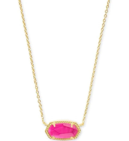 Kendra Scott Elisa Statement Short Pendant Necklace Gold