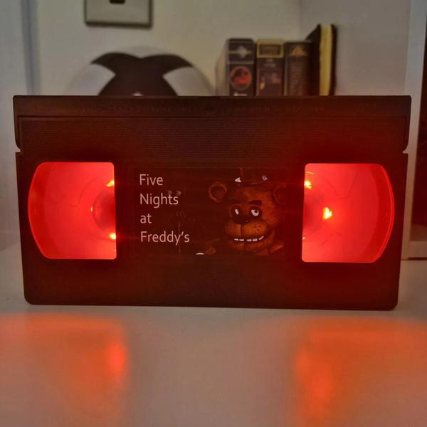 Five Nights at Freddy's FNAF LED VHS Video Tape Light Lamp Birthday Gift Retro