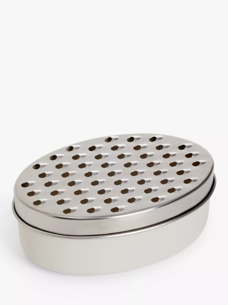 John Lewis Grater & Container, Light Grey