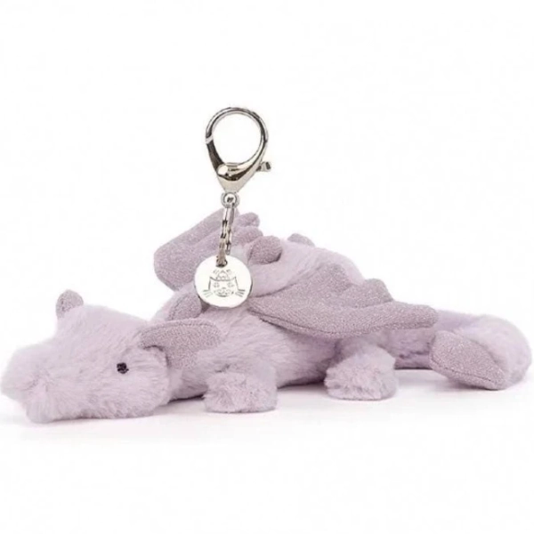 Jellycat NWT Pastel Dragon Bag Charm Plush Keychain | Girlfriend Gift | Cute Backpack Accessory | Kawaii Baby Fantasy Bag Pendant