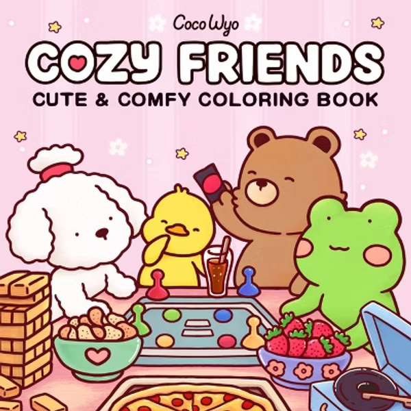 Cozy Friends - (Cozy Spaces Coloring) by  Coco Wyo (Paperback)