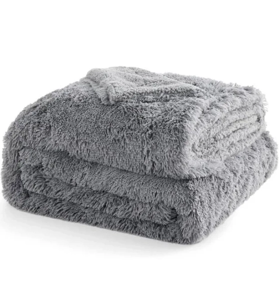 Bedsure Plush Faux Fur Blanket for Couch and Sofa