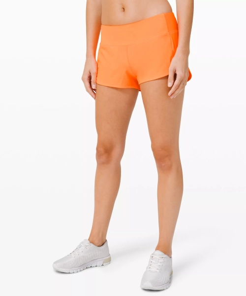 Speed Up Low-Rise Lined Short 2.5" - Highlight Orange - 6