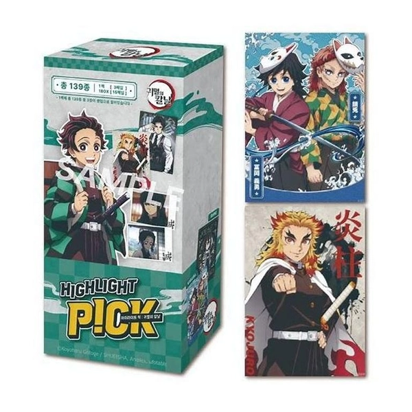 Demon Slayer Highlight Pick Collecting Card Korean Limited Edition Box