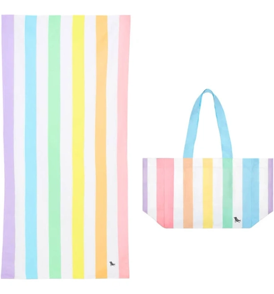 Dock & Bay Unicorn Waves Beach Towel and Beach Bag Bundle