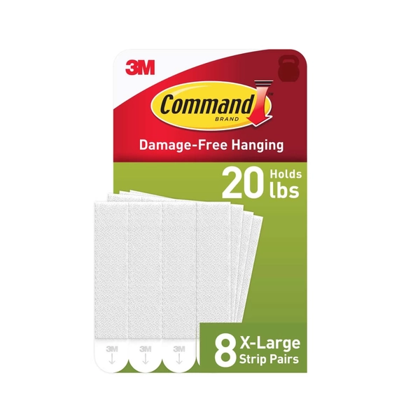 Command Heavy Duty Picture Hangers, Hold 20 lbs, White, Damage-Free Hanging, 8 Pairs Adhesive Strips - Walmart.com