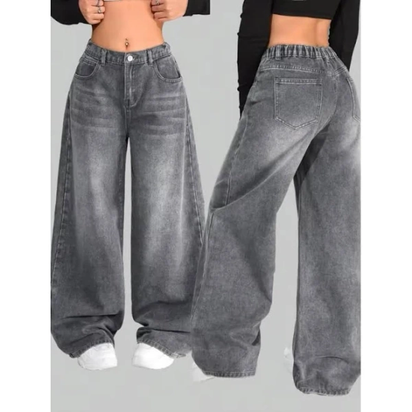 Y2K Oversized Embroidered Baggy Jeans
