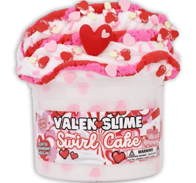 Valenslime Swirl Cake