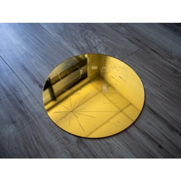 Voyager Golden Record in Mirrored Gold Rose Gold Acrylic Space Universe 1 Gift | if you spend over 35!