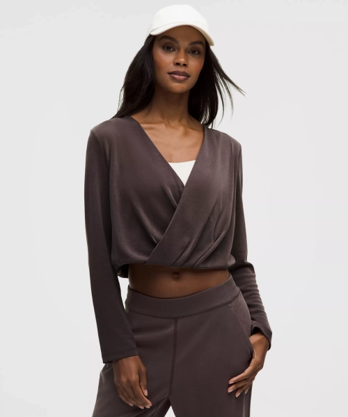 Lightweight Softstreme Wrap-Front Top - Sequoia - L