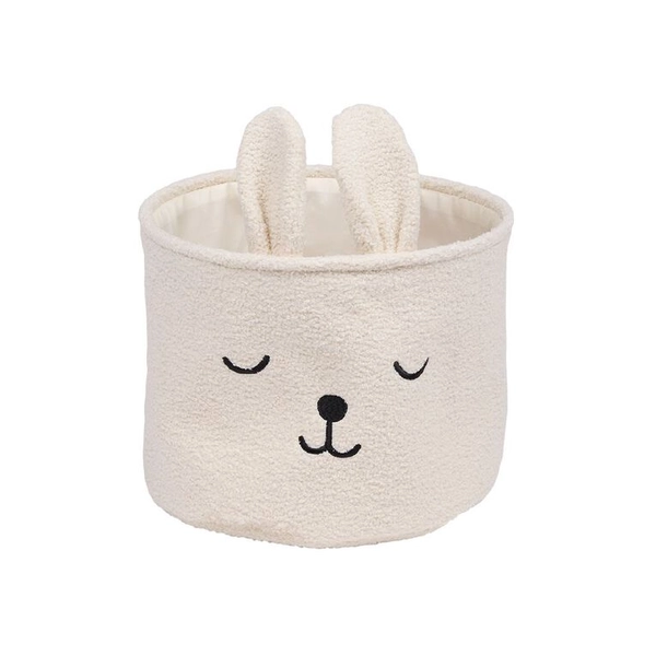 Living & Co Kids Boucle Bunny Basket White