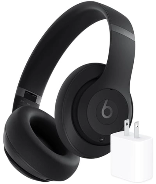 Beats Studio Pro Wireless Noise Cancelling Over-the-Ear Headphones + Power Adapter - Black