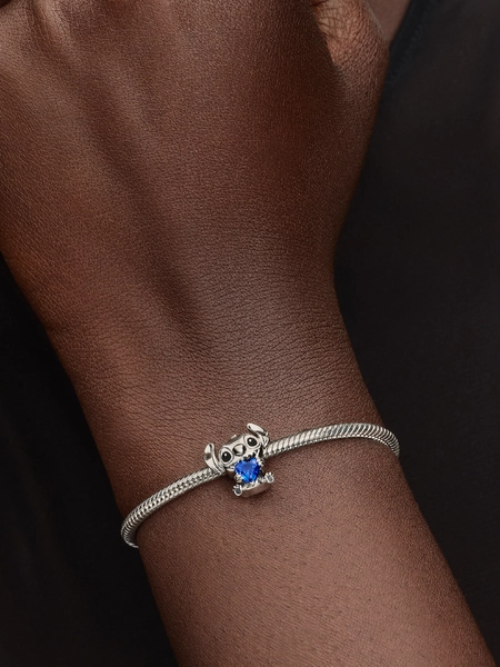 Disney Stitch Blue Heart Charm