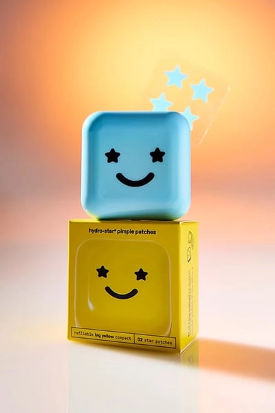 Starface Hydrocolloid Pimple Patch & Mirrored Compact Case Set in Big Blue at Urban Outfitters