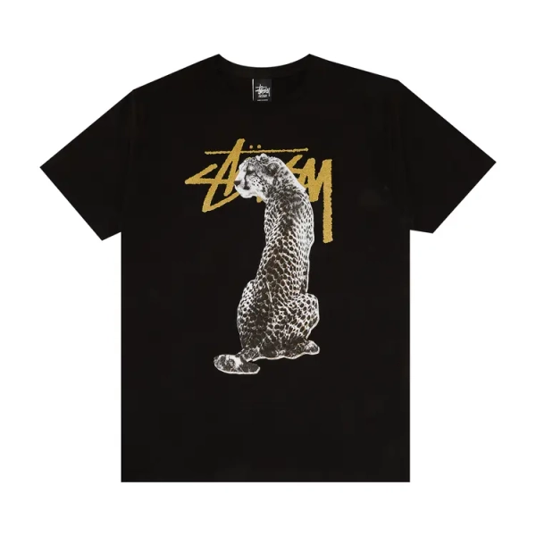 Achetez des Stussy Stock Cheetah Tee 'Black' - 1903109 BLAC | GOAT FR