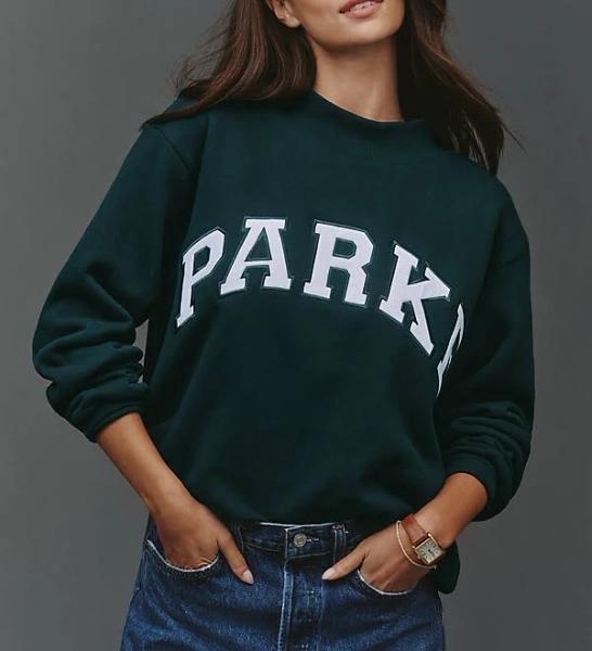 Parke Varsity Mock Neck Sweatshirt