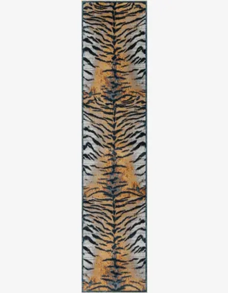 Light Brown 2' 7 x 12' Kamala Washable Runner Rug | Rugs.com