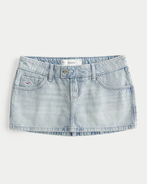 Ultra Low-Rise Denim Icon Micro Mini Skort