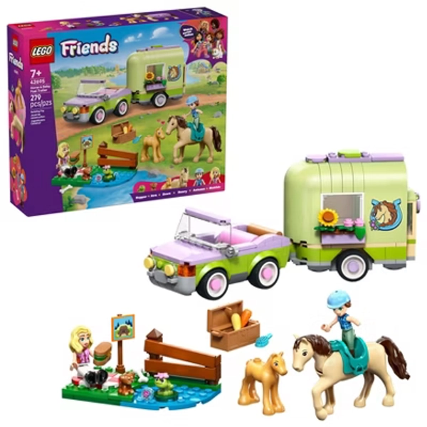 LEGO Friends Horse & Baby Foal Trailer 42695