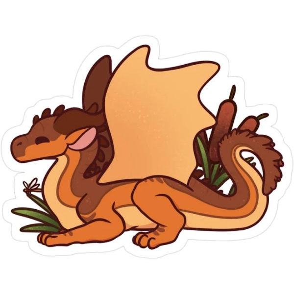 Chibi Clay Wings Of Fire Sticker