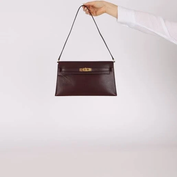 Hermès 2023 Rouge Sellier Chèvre Chamkila Kelly Elan GHW