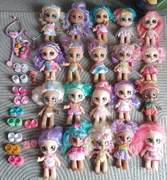 Kindi Kids Large 10" Doll Bundle x21 Baby Doll Moose Toys Collection lot In VGC