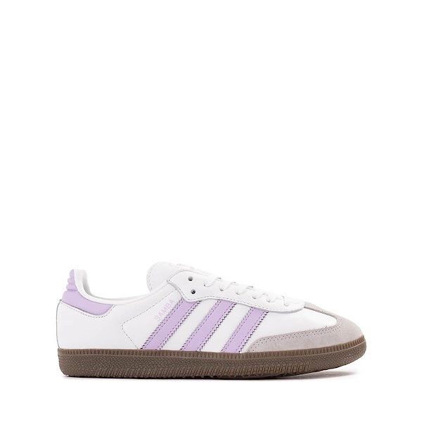 adidas Samba OG Athletic Shoe - Big Kid - Cloud White / Powder Plum / Gum
