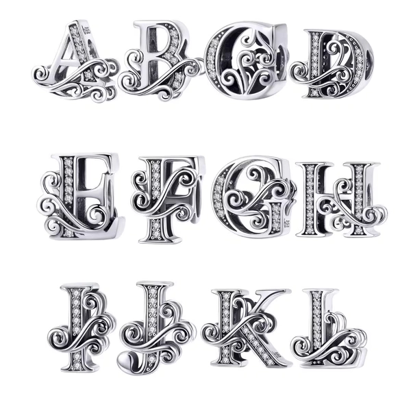 Alphabet Charms fits Pandora Bracelet Charm 925 Sterling Silver gift for her BUY 3 GET 65% OFF