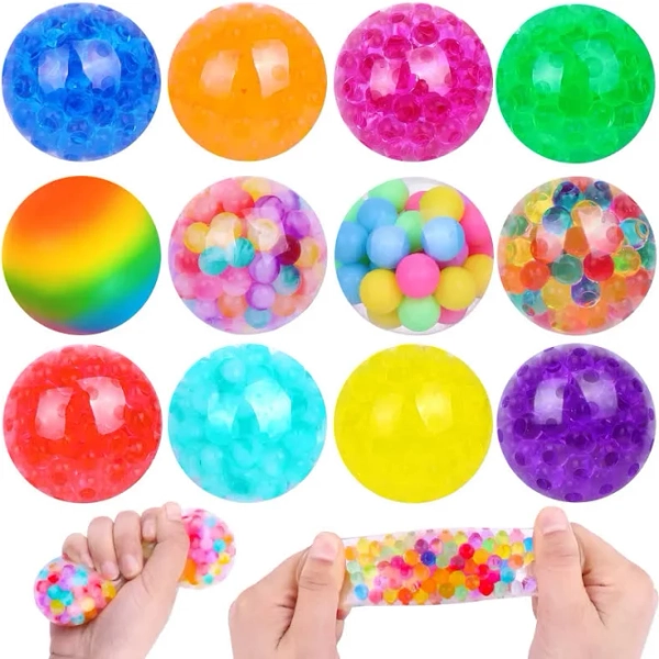 8/20pcs Squishy Balls for Stress Relief, Body Decompression Ball, Viral TikTok Fidget Toys for Adults, Sensory Party Favors & Goodie Bag Fillers