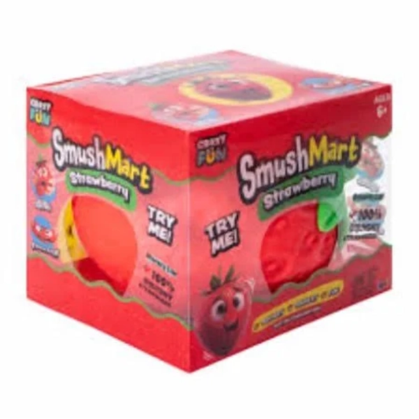 Smush Mart Strawberry Squishy Toy 5 inch Strawberry Shaped Squishy Toy