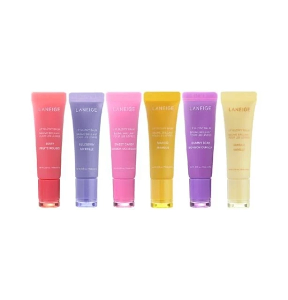 LANEIGE Lip Glowy Balm Bundle Set 6 Pcs