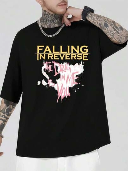 PLUS SIZE Falling In Reverse Band Tee High-Quality Cotton Comfortable Classic Fit Urban – Everyday Wear