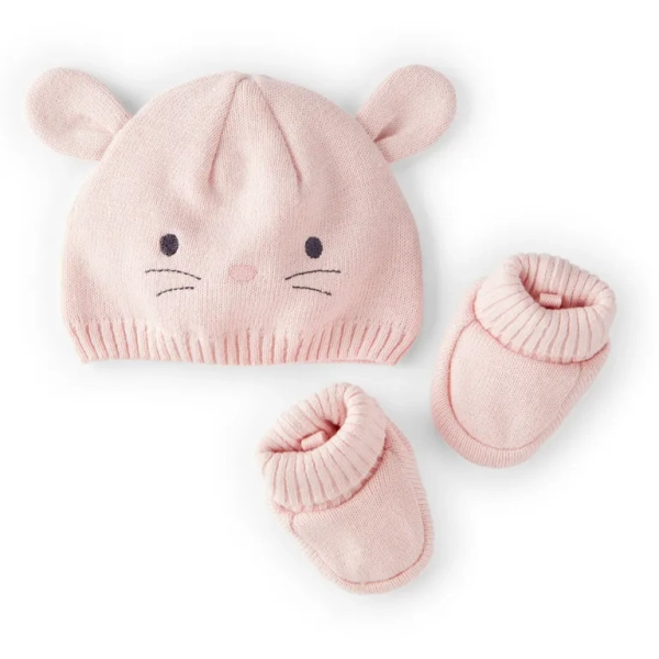 Conjunto 2 Piezas Gorro y Botines Bebé Niña Carter's
