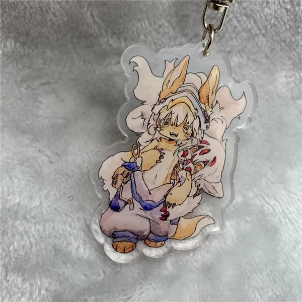 Anime Keychain Faputa Nanachi Acrylic Keyring Strap Figure Hanging Accessories 6cm - AliExpress 36
