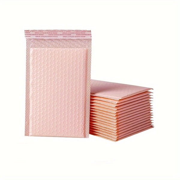 30/60 stuks Gevoerde Bubbel Enveloppen, Verzend Bubbel Enveloppen, Kleurrijke Bubbel Enveloppen, Schokbestendige Bubbel Zakken Verdikt, Geschikt voor Kleine Cadeaus, Sieraden Verpakking Verzending, Zwart, Nude Roze