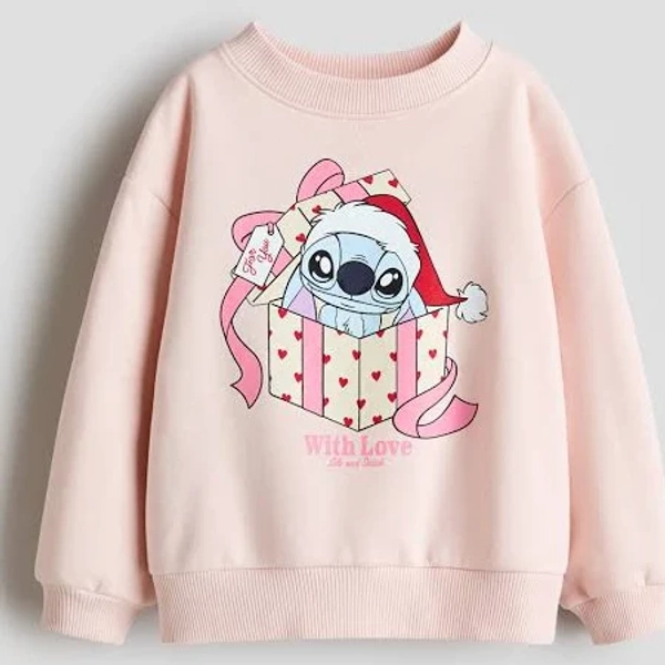 Girls h&m Light Sweatshirt with Printed Motif